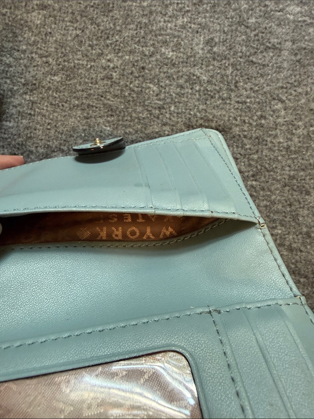 Kate Spade Wallet Lakesedge Light Blue Leather - Picture 5 of 15